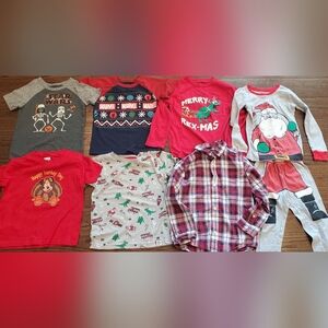 Lot of Boys Holiday Shirts- Size 5